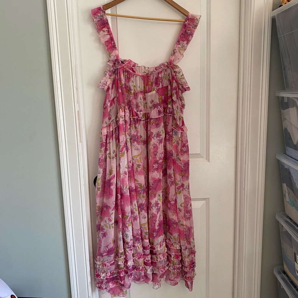 Intimately Free People Moon Phase Pink Floral Midi